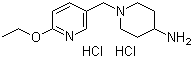结构式 CAS# 1185313-35-2, 1-[(6-乙氧基-3-吡啶基)甲基]-4-哌啶胺盐酸盐
