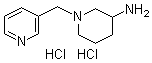 1-(3-Pyridinylmethyl)-3-piperidinamine hydrochloride molecular structure (CAS 1185313-98-7)