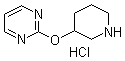 2-(3-Piperidinyloxy)pyrimidine hydrochloride molecular structure (CAS 1185316-04-4)