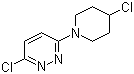 3-Chloro-6-(4-chloro-1-piperidinyl)pyridazine molecular structure (CAS 1185318-06-2)