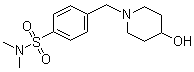 4-[(4-Hydroxy-1-piperidinyl)methyl]-N,N-dimethylbenzenesulfonamide molecular structure (CAS 1185318-35-7)