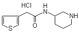 structure of CAS# 1185319-51-0, N-3-Piperidinyl-3-thiopheneacetamide hydrochloride