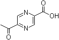 structure of CAS# 118543-96-7, 5-Acetyl-2-pyrazinecarboxylic acid;5-Acetylpyrazinecarboxylic acid