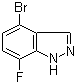 结构式 CAS# 1186334-63-3, 4-溴-7-氟-1H-吲唑