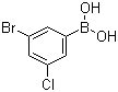 B-(3-Bromo-5-chlorophenyl)boronic acid molecular structure (CAS 1186403-17-7)