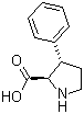 结构式 CAS# 118758-50-2, 反式-3-苯基-D-脯氨酸