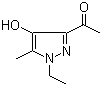 结构式 CAS# 1187732-72-4, 1-(1-乙基-4-羟基-5-甲基-1H-吡唑-3-基)乙酮