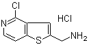 structure of CAS# 1187830-62-1, 4-Chlorothieno[3,2-c]pyridine-2-methanamine hydrochloride