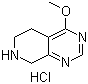5,6,7,8-Tetrahydro-4-methoxypyrido[3,4-d]pyrimidine hydrochloride molecular structure (CAS 1187830-77-8)