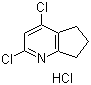2,4-Dichloro-6,7-dihydro-5H-cyclopenta[b]pyridine hydrochloride molecular structure (CAS 1187830-87-0)