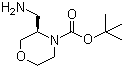 (R)-3-(Aminomethyl)morpholine-4-carboxylic acid tert-butyl ester molecular structure (CAS 1187929-33-4)
