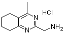 5,6,7,8-四氢-4-甲基-2-喹唑啉甲胺盐酸盐分子结构 (CAS 1188263-46-8)