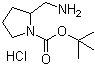 2-(Aminomethyl)-1-pyrrolidinecarboxylic acid 1,1-dimethylethyl ester hydrochloride (1:1) molecular structure (CAS 1188263-74-2)