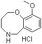 3,4,5,6-Tetrahydro-10-methoxy-2H-1,5-benzoxazocine hydrochloride molecular structure (CAS 1188263-98-0)