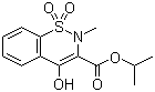 Isopropyl-4-hydroxy-2-methyl-2H-1,2-benzothiazine-3-carboxylate-1,1-dioxide molecular structure (CAS 118854-48-1)