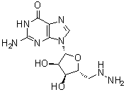 5'-Deoxy-5'-hydrazinylguanosine molecular structure (CAS 1189743-60-9)