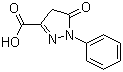 5-Oxo-1-phenyl-2-pyrazolin-3-carboxylic acid molecular structure (CAS 119-18-6)