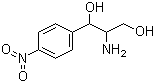 结构式 CAS# 119-62-0, 2-氨基-1-(4-硝基苯基)-1,3-丙二醇; 1-对硝基苯基-2-氨基-1,3-丙二醇