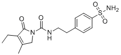Glimepiride sulfonamide molecular structure (CAS 119018-29-0)