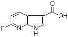 6-Fluoro-1H-pyrrolo[2,3-b]pyridine-3-carboxylic acid molecular structure (CAS 1190319-97-1)