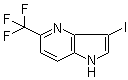 structure of CAS# 1190320-21-8, 3-Iodo-5-(trifluoromethyl)-1H-pyrrolo[3,2-b]pyridine