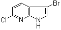 3-Bromo-6-chloro-1H-pyrrolo[2,3-b]pyridine molecular structure (CAS 1190321-08-4)