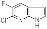 结构式 CAS# 1190321-96-0, 6-氯-5-氟-1H-吡咯并[2,3-b]吡啶