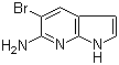 5-Bromo-1H-pyrrolo[2,3-b]pyridin-6-amine molecular structure (CAS 1190322-18-9)