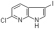 structure of CAS# 1190322-78-1, 6-Chloro-3-iodo-1H-pyrrolo[2,3-b]pyridine