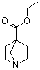 structure of CAS# 119102-24-8, 1-Azabicyclo[2.2.1]heptane-4-carboxylic acid ethyl ester;Ethyl 1-azabicyclo[2.2.1]heptane-4-carboxylate