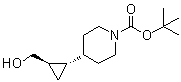 trans-4-[2-(Hydroxymethyl)cyclopropyl]piperidine-1-carboxylic acid tert-butyl ester molecular structure (CAS 1192063-94-7)