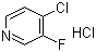 结构式 CAS# 119229-74-2, 4-氯-3-氟吡啶盐酸盐