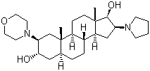 (2b,3a,5a,16b,17b)-2-(4-Morpholinyl)-16-(1-pyrrolidinyl)androstane-3,17-diol molecular structure (CAS 119302-20-4)