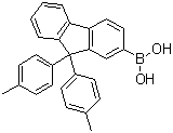结构式 CAS# 1193104-83-4, B-[9,9-双(4-甲基苯基)-9H-芴-2-基]硼酸