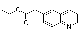 结构式 CAS# 1193317-61-1, 2-(喹啉-6-基)丙酸乙酯; alpha-甲基-6-喹啉乙酸乙酯