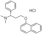 Dapoxetine hydrochloride molecular structure (CAS 119356-77-3)