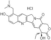 Topotecan hydrochloride molecular structure (CAS 119413-54-6)
