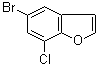 5-溴-7-氯-苯并呋喃分子结构 (CAS 1194375-29-5)