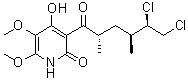 结构式 CAS# 119509-24-9, 抗癣青霉素 A 5
