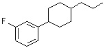 1-Fluoro-3-(4-propylcyclohexyl)benzene molecular structure (CAS 119511-09-0)
