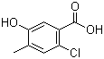 2-Chloro-5-hydroxy-4-methylbenzoic acid molecular structure (CAS 1195344-56-9)