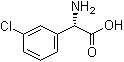 structure of CAS# 119565-00-3, (S)-alpha-Amino-3-chlorobenzeneacetic acid
