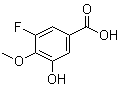 3-Fluoro-5-hydroxy-4-methoxybenzoic acid molecular structure (CAS 1195945-01-7)