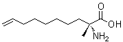 structure of CAS# 1195967-46-4, (2R)-2-Amino-2-methyl-9-decenoic acid