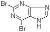 structure of CAS# 1196-41-4, 2,6-Dibromopurine;2,6-Dibromo-1H-purine