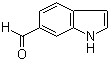 结构式 CAS# 1196-70-9, 吲哚-6-甲醛; 6-甲醛吲哚