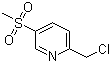 2-(Chloromethyl)-5-(methylsulfonyl)pyridine molecular structure (CAS 1196151-88-8)