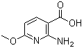 2-Amino-6-methoxynicotinic acid molecular structure (CAS 1196156-84-9)