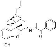 结构式 CAS# 119630-94-3, 纳洛酮苯甲酰腙