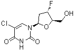 2',3'-Dideoxy-3'-fluoro-5-chlorouridine molecular structure (CAS 119644-22-3)